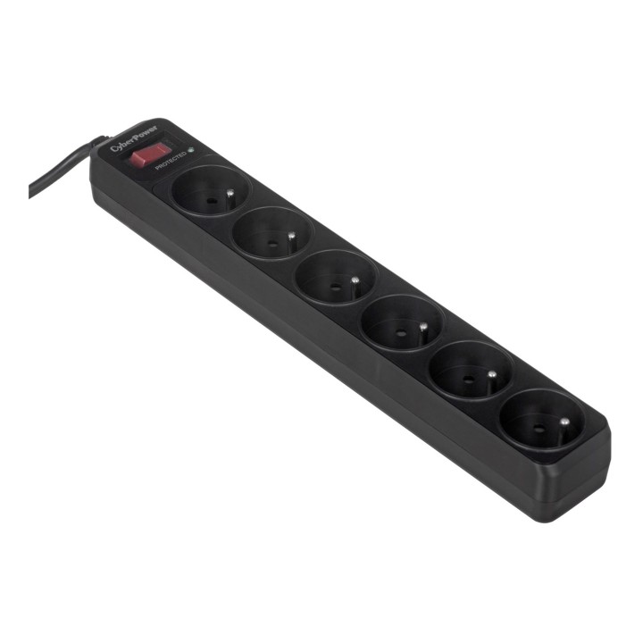CyberPower Tracer III B0620SC0-FR protezione da sovratensione 6 AC prese 200 - 250 V 1.8 m nero