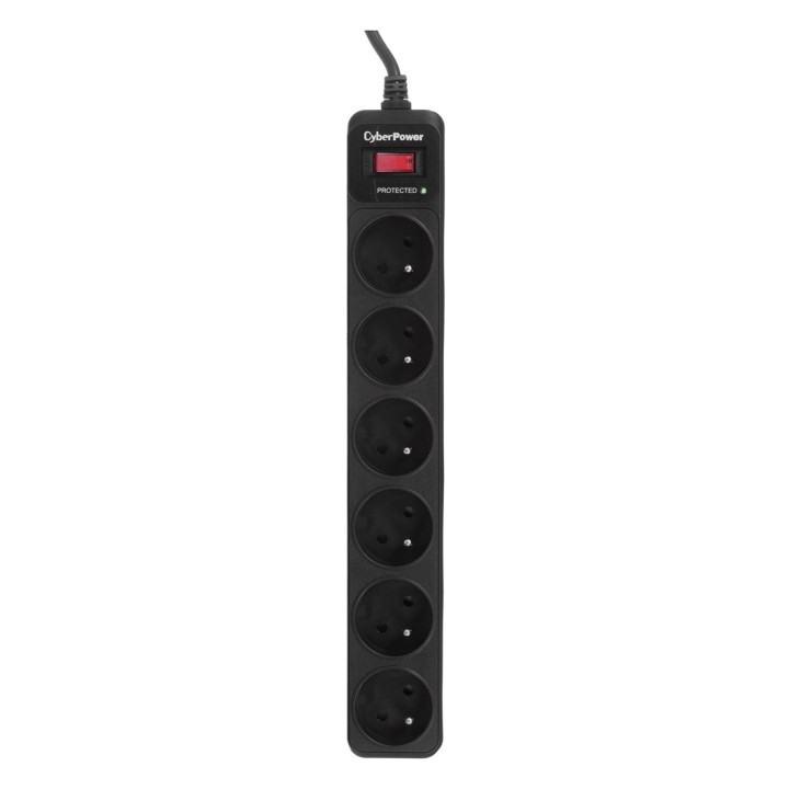 CyberPower Tracer III B0620SC0-FR protezione da sovratensione 6 AC prese 200 - 250 V 1.8 m nero
