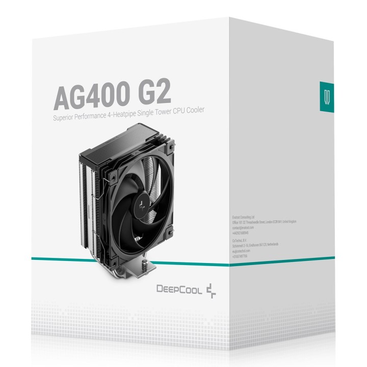 DeepCool AG400 G2 Raffreddatore ad aria per processore 12 cm nero