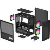 DeepCool CH360 DIGITAL Case Micro nero