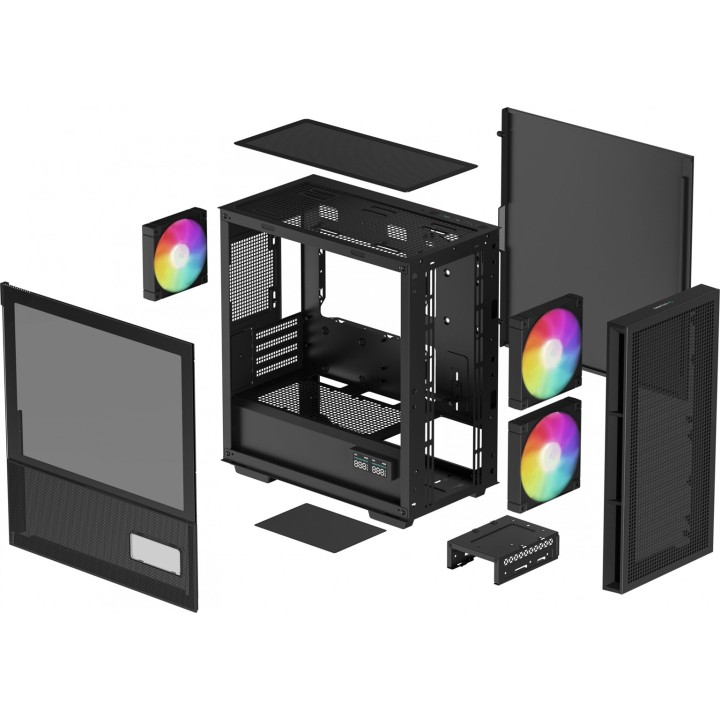 DeepCool CH360 DIGITAL Case Micro nero