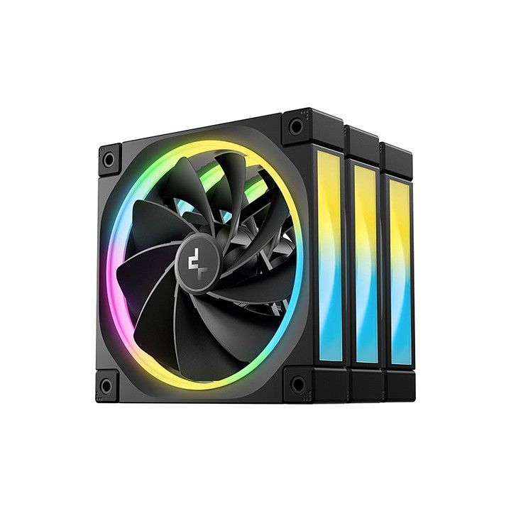 DeepCool FL12R-3 Ventola case per PC 12 cm nera 3 pz
