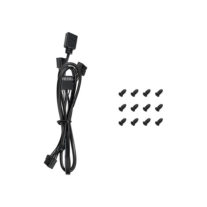 DeepCool FL12R-3 Ventola case per PC 12 cm nera 3 pz