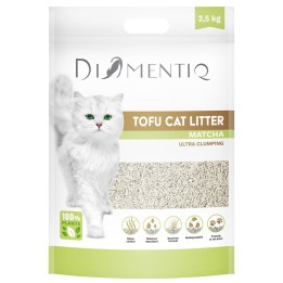 DIAMENTIQ tofu matcha ultra agglomerante - lettiera a base vegetale - 2.5 kg