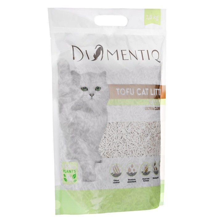 DIAMENTIQ tofu matcha ultra agglomerante - lettiera a base vegetale - 2.5 kg