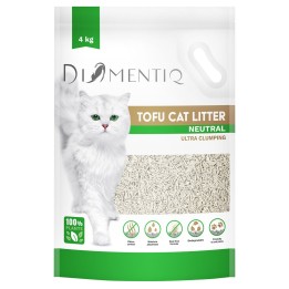 DIAMENTIQ Tofu Neutral Ultra agglomerante - lettiera a base vegetale - 4kg