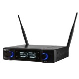 DNA Professional DVS2 - microfono wireless 2 trasmettitori portatili + unità base (560–590 MHz)