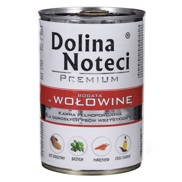 DOLINA NOTECI Premium Manzo - Cibo umido per cani - 400 g