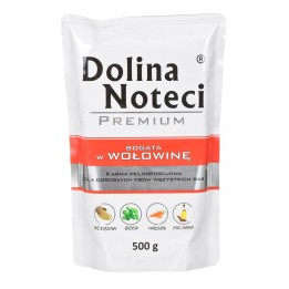 DOLINA NOTECI Premium Ricco di manzo - Cibo umido per cani - 500 g