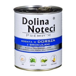DOLINA NOTECI Premium Ricco di merluzzo e broccoli - cibo umido per cani - 800 g