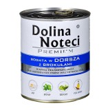 DOLINA NOTECI Premium Ricco di merluzzo e broccoli - cibo umido per cani - 800 g