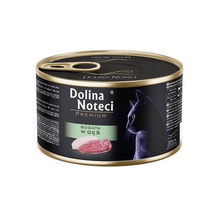 DOLINA NOTECI Premium Ricco di Oca - Cibo Umido per Gatti - 185g