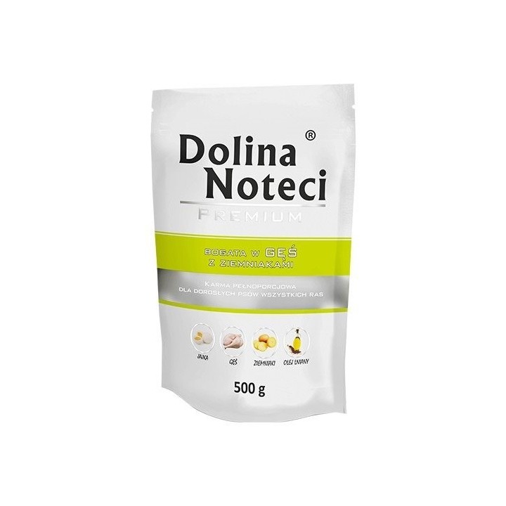 DOLINA NOTECI Premium Ricco di oca con patate - Cibo umido per cani - 500 g