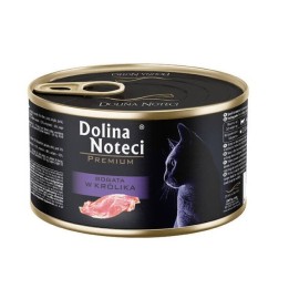 DOLINA NOTECI Premium Ricco di Coniglio - Cibo Umido per Gatti - 185g