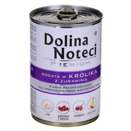 DOLINA NOTECI Premium Ricco di coniglio e mirtillo rosso - cibo umido per cani - 400 g