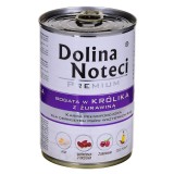 DOLINA NOTECI Premium Ricco di coniglio e mirtillo rosso - cibo umido per cani - 400 g