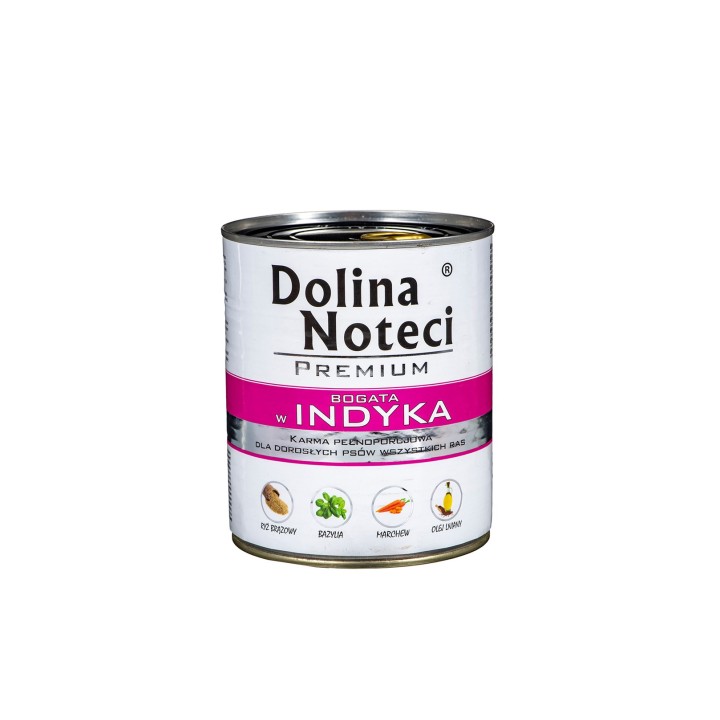 DOLINA NOTECI Premium Ricco di tacchino - Cibo umido per cani - 800 g