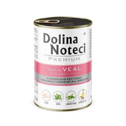 DOLINA NOTECI Premium Ricco di vitello con piselli verdi - cibo umido per cani - 400g