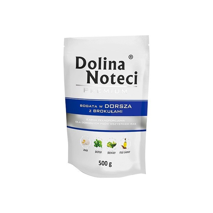 Dolina Noteci 5900842015819 cibo umido per cani Manzo Broccoli Merluzzo Maiale Adult 500 g