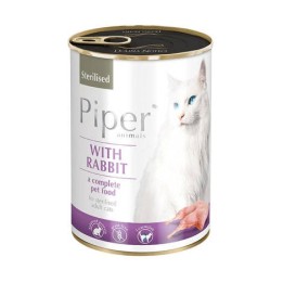 Dolina Noteci Piper Animals Sterilizzato con Coniglio - Cibo Umido per Gatti - 400g