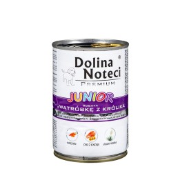 Dolina Noteci Premium Junior coniglio fegato ricco cibo umido per cuccioli di taglia media e grande - 400g