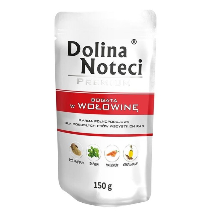 Dolina Noteci Premium ricco di manzo - cibo umido per cani - 150g