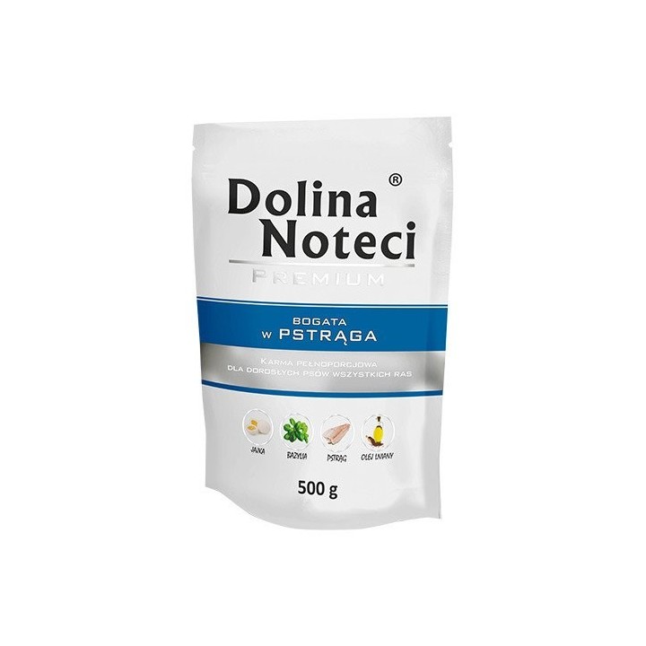 Dolina Noteci Premium Ricco di trota - cibo umido per cani - 500g