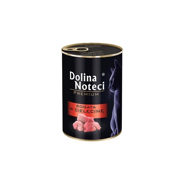 Dolina Noteci Premium Ricco di vitello - cibo umido per gatti - 400g