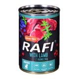 Dolina Noteci Rafi Junior con agnello mirtillo rosso e mirtillo - cibo umido per cani 400 g