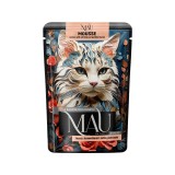 MAU Mousse Sterilised salmone con gamberetti e prezzemolo - cibo umido per gatti - 85g