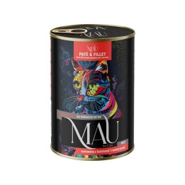 MAU Patè e filetto manzo con patate dolci e rosmarino - cibo umido per gatti - 400g