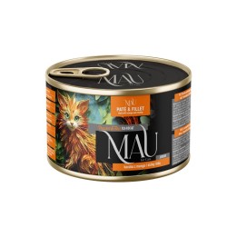 MAU Patè e filetto Junior anatra con mango e cinorrodo - cibo umido per gatti - 185g