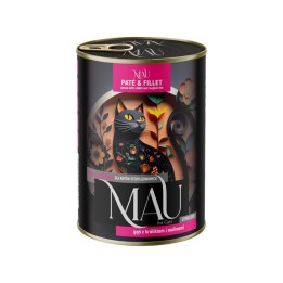 MAU Pate and Fillet Sterilised oca con coniglio e lamponi - cibo umido per gatti - 400g