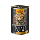 MAU Pate and Fillet tacchino con burro di arachidi - cibo umido per gatti - 400g