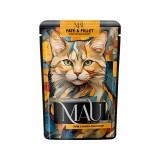 MAU Pate and Fillet tacchino con burro di arachidi - cibo umido per gatti - 85g