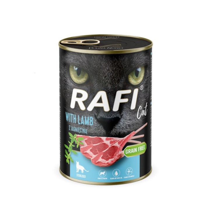 RAFI Gatto Adult con Agnello - Cibo Umido per Gatti - 400g