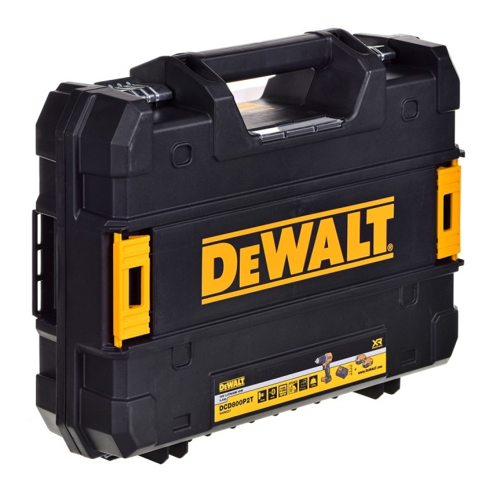 DRILL/DRIVER DEWALT DCD800P2T-QW 18V 2X5 0AH BL TSTAK