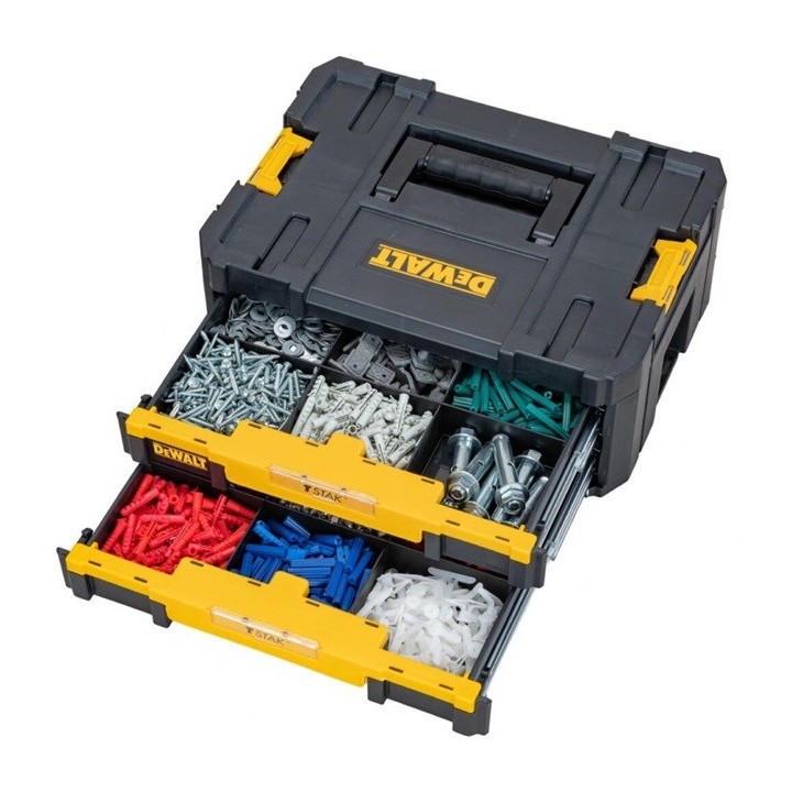 DeWALT DWST1-70706 cassetta per piccole parti/attrezzi Cassetta piccole parti Plastica nero giallo