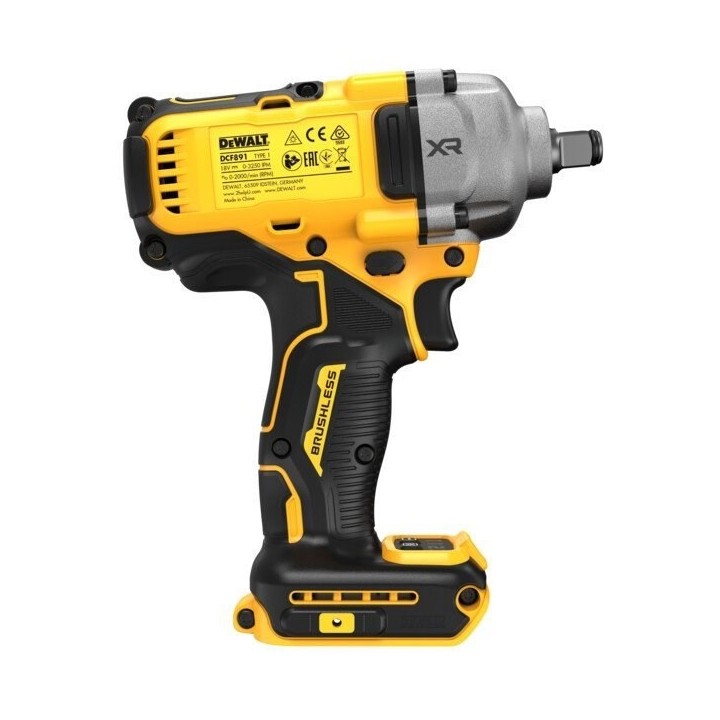 Avvitatore ad urto DEWALT DCF891P2T 18V 2x5Ah XR 812Nm Giallo Nero