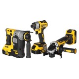 KIT COMBO UTENSILI ELETTRICI DEWALT DCK305P3T (DCF887+DCH273+DCG405)