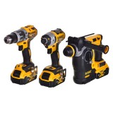 Kit combo utensili elettrici DEWALT DCK368P3T-QW (DCH273+DCD796+DCF887)