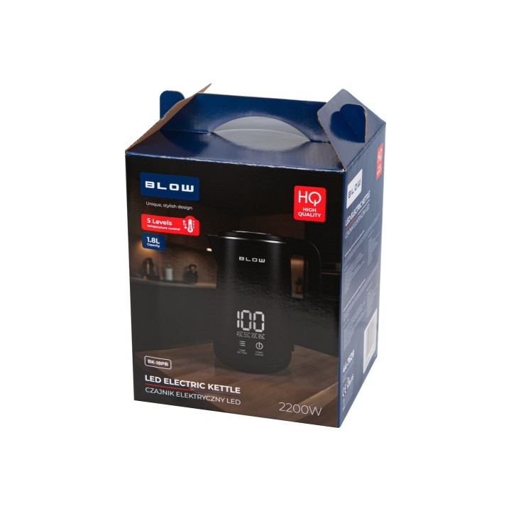BLOW Bollitore nero con display 2200W BK-18PB