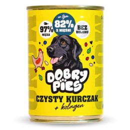 DOBRY PIES Mono Pure Pollo + Collagene – cibo umido per cani – 400g
