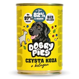 DOBRY PIES Mono Pure Capra + Collagene – cibo umido per cani – 400g