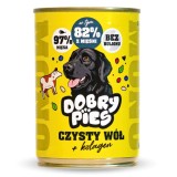 DOBRY PIES Mono Pure Bue + Collagene – cibo umido per cani – 400g