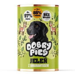 DOBRY PIES Cervo con amaranto - cibo umido per cani - 400g