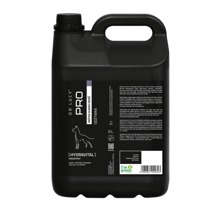 DR LUCY Hydravital short coat - balsamo per cani - 5l