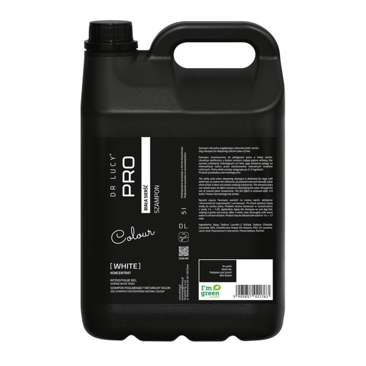 DR LUCY White white coat - shampoo per cani - 5 l
