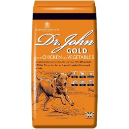 DR JOHN Gold pollo - cibo secco per cani - 15kg