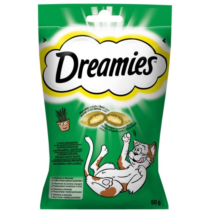 DREAMIES con Erba gatta - snack per gatti - 60 g